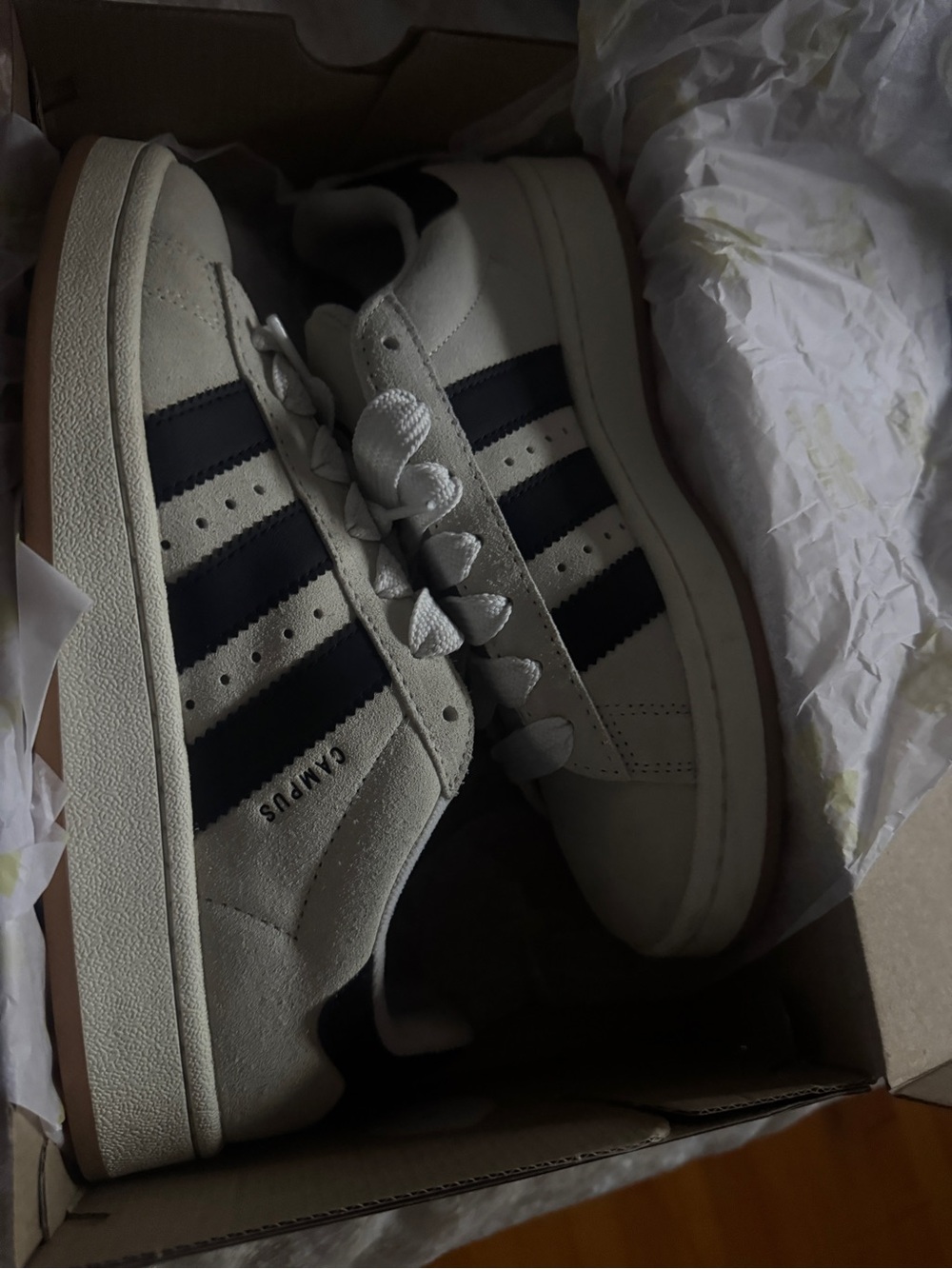 adidas Women's Campus Sneakers - White & Black
